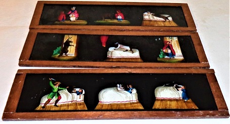 hand painted magic lantern slide